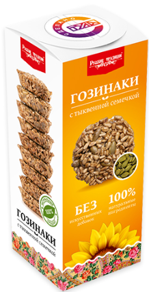 Гозинаки с тыквенной семечкой, 210г (16шт/кор) Гозинаки с тыквенной семечкой, 210г (16шт/кор)