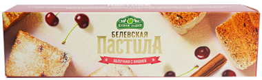 Белёвская пастила яблочная (с вишней) 100г (15шт/кор) Белёвская пастила яблочная (с вишней) 100г (15шт/кор)