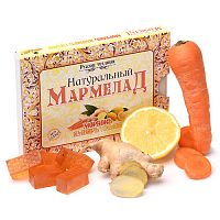 Натуральный мармелад Морковь-Имбирь-Лимон, 160г